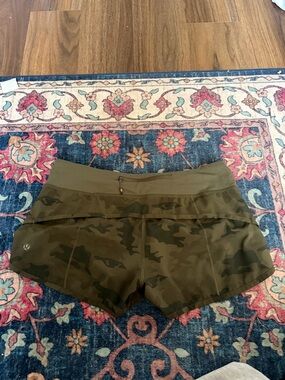 Lululemon camo speed up shorts